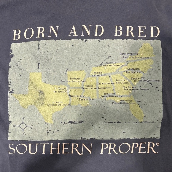 Southern Proper Navy Short Sleeve Tee - Picture 3 of 3